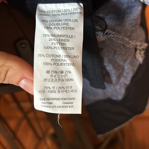 Navy & chambray drop waist palm tree motif dress from J Crew - Picture 8 of 11